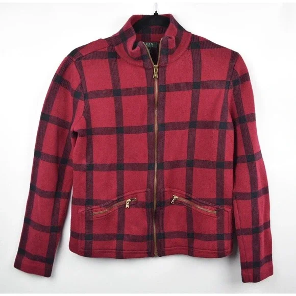 Lauren Ralph Lauren Sweaters Ralph Lauren Sweater Jacket Red